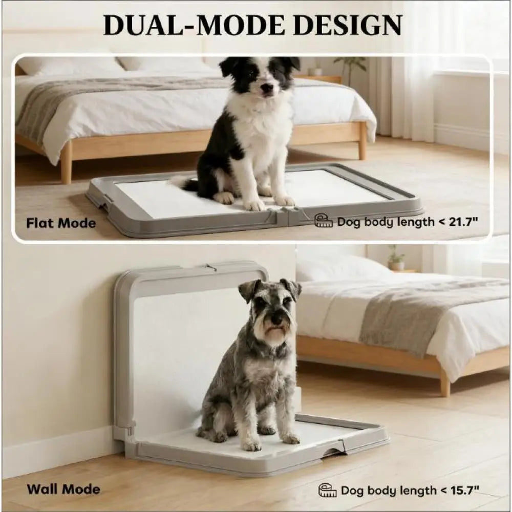 Innovative Dual Mode Pet Toilet Foldable Dog Litter Box Pads