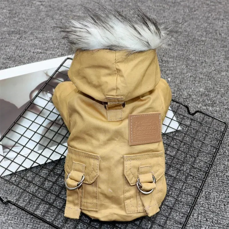 NONECN Winter Dog Coat Jacket Thick Warm Outerwear