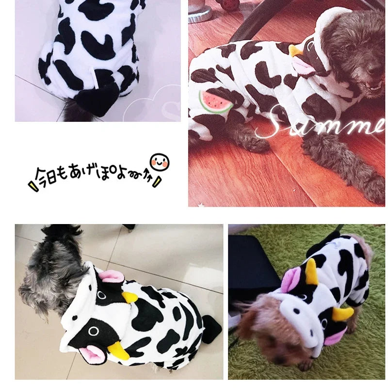 Soft Fleece Pet Jumpsuits for Small Dogs and Cats Hoodies