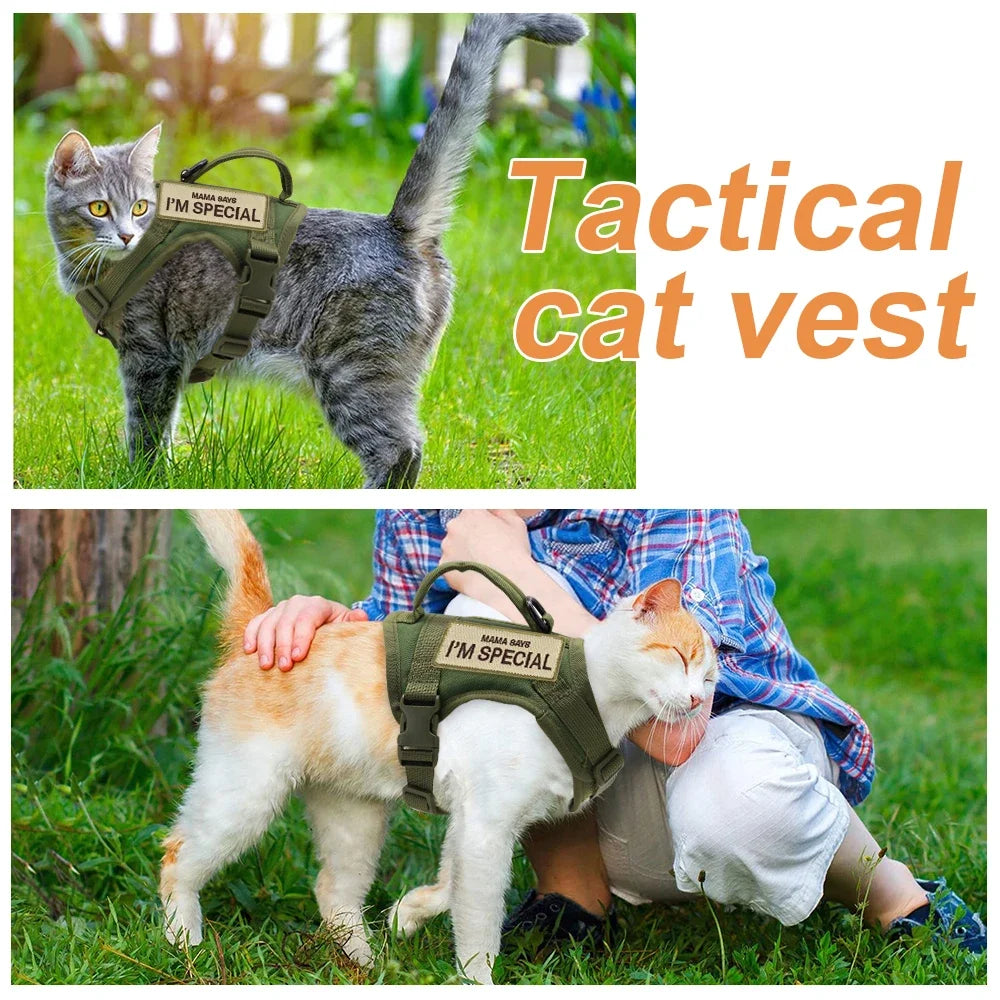 Nylon Cat Harness Vest With Handle For Cats And Dogs