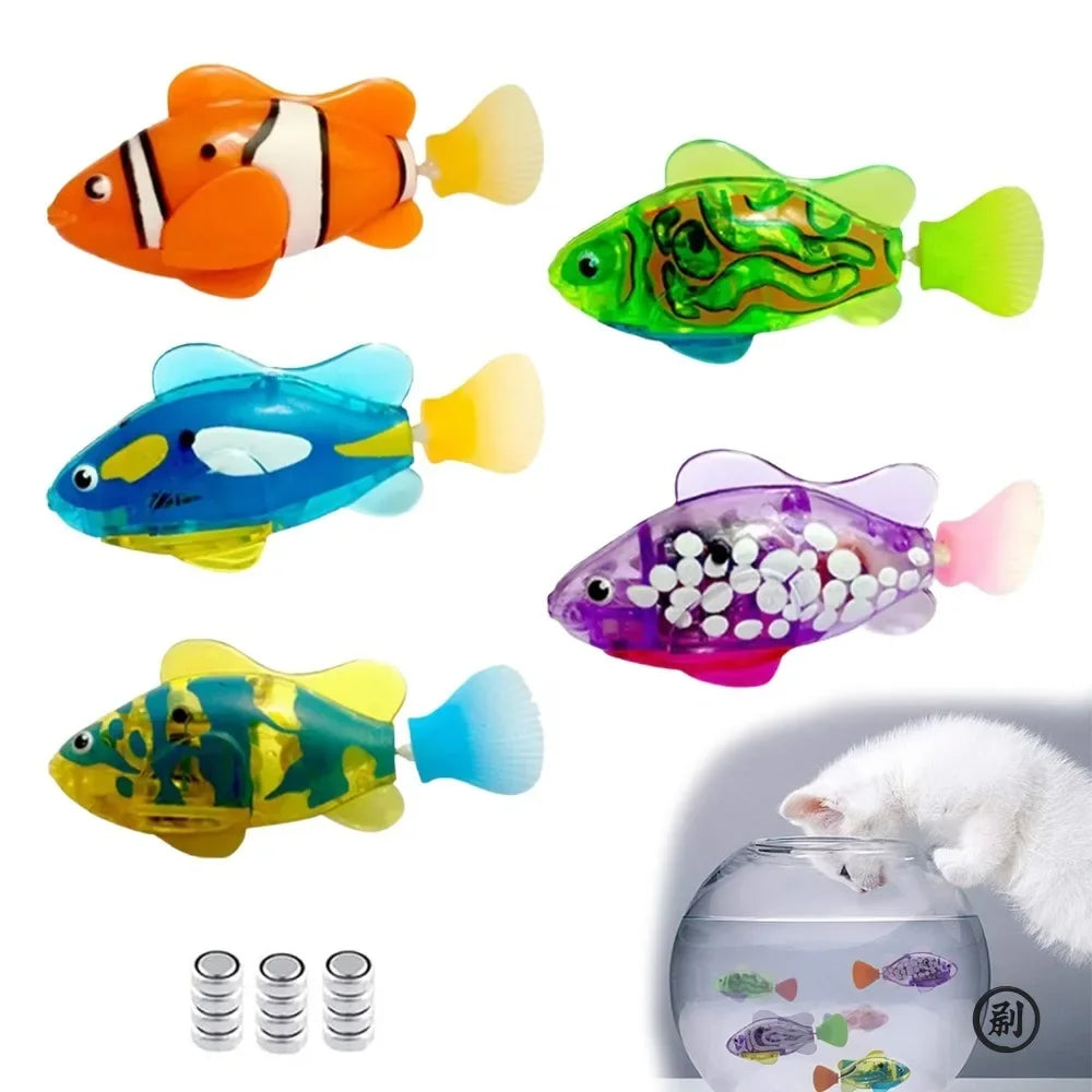 Cat Toy LED Inductive Interactive Robotic Fish