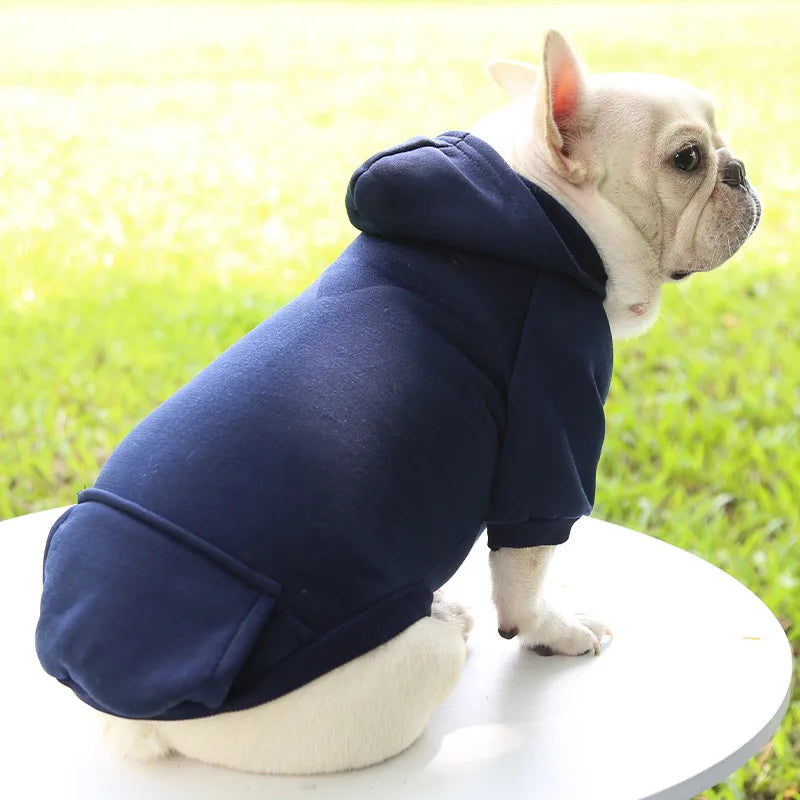 Dog Winter Hooded Sweatshirt For Pets And Cats Warm Coat