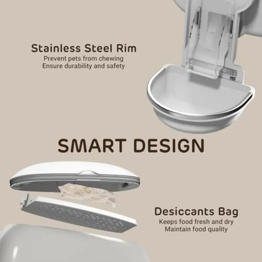 Hign-concerned Smart WiFi Remote-Controlled Timed-Feeding Cage Feeder Rabbits Cats Hamsters