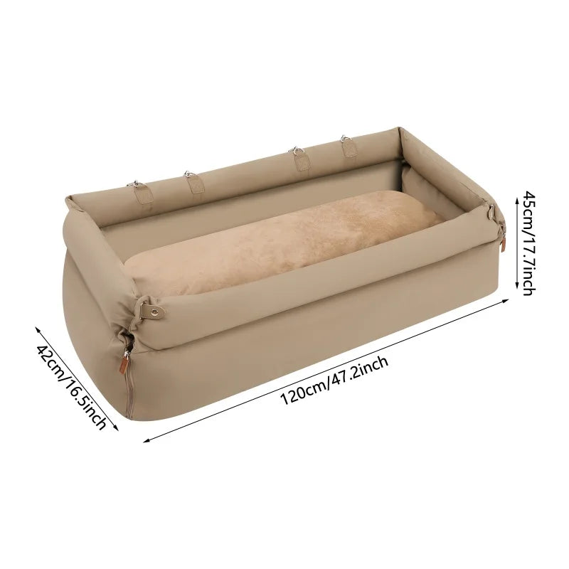Foldable Travel Pet Car Seat Bed Durable Anti Slip For Vehicle And Home