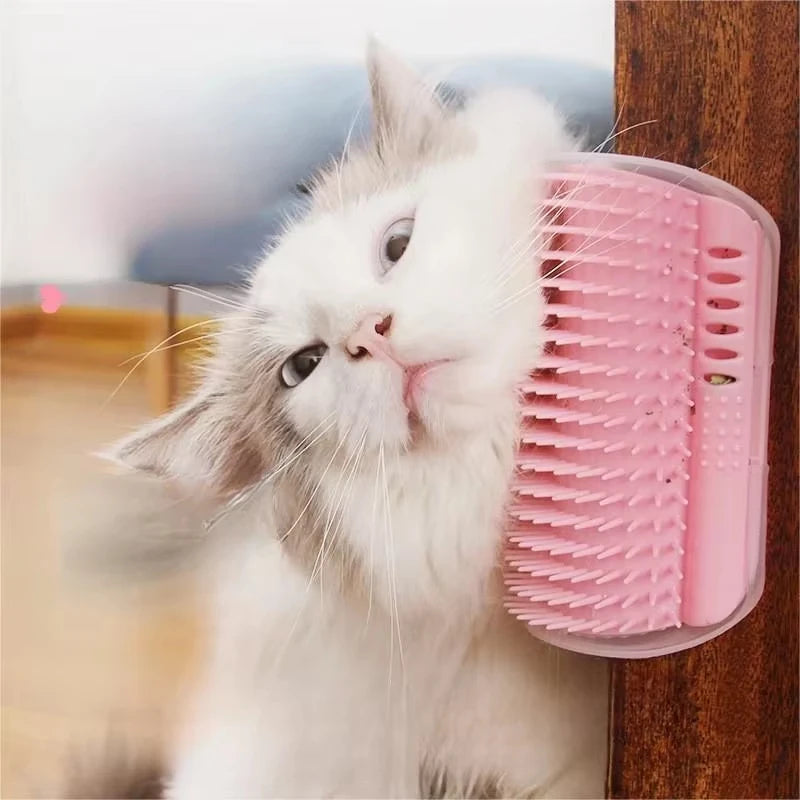 Cat Scratcher Massage Comb Corner Scratching Brush Grooming