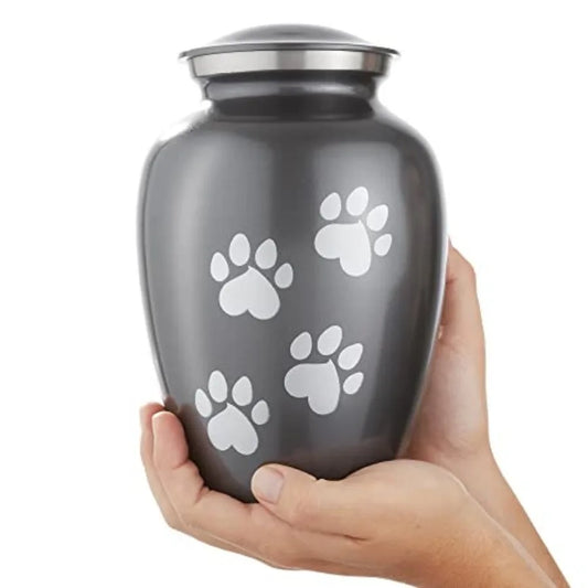 Solid Brass Pet Urn Dog And Cat Cremation Keepsake Memorial