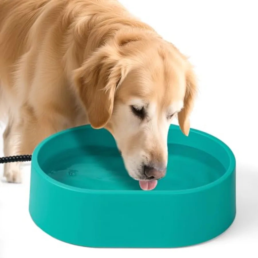 Heated Outdoor Pet Water Bowl For Dogs And Cats Warming
