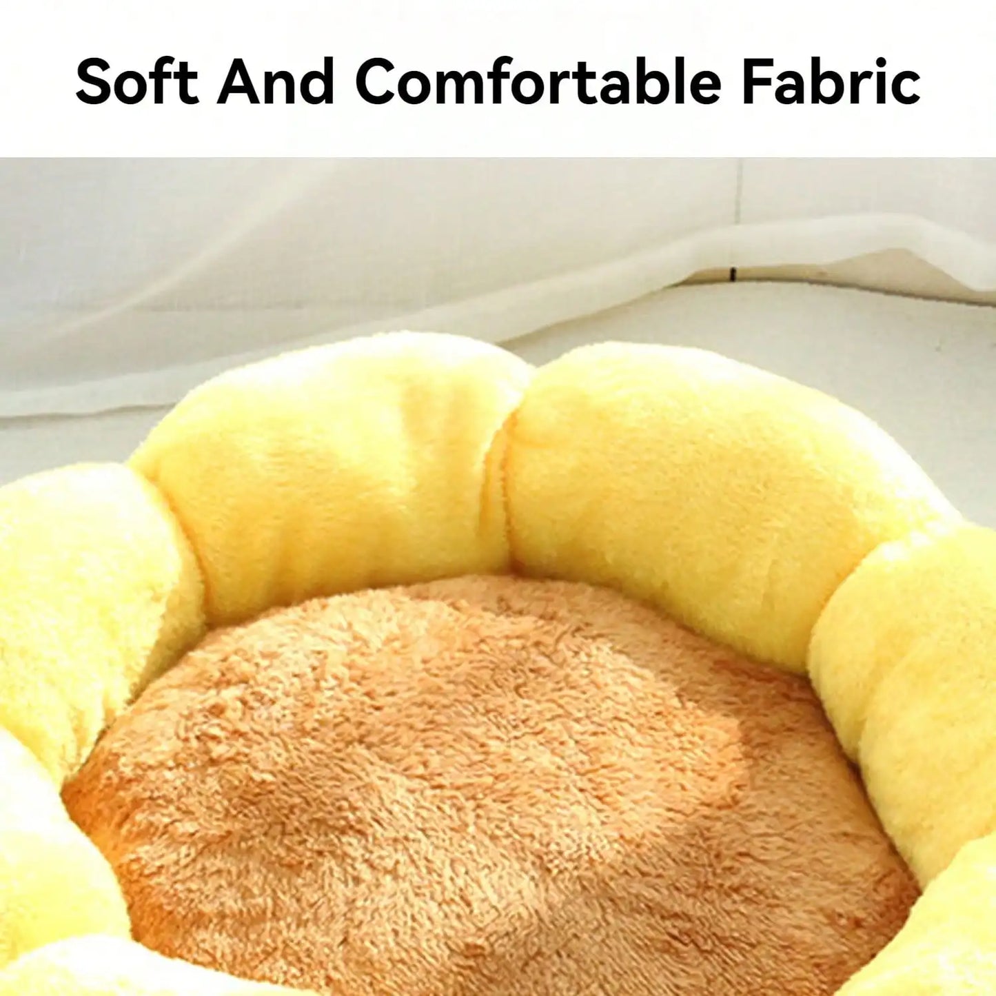 Guangdong Soft Plush Flower Nest Dog And Cat Bed Thickened For Comfortable Home Use