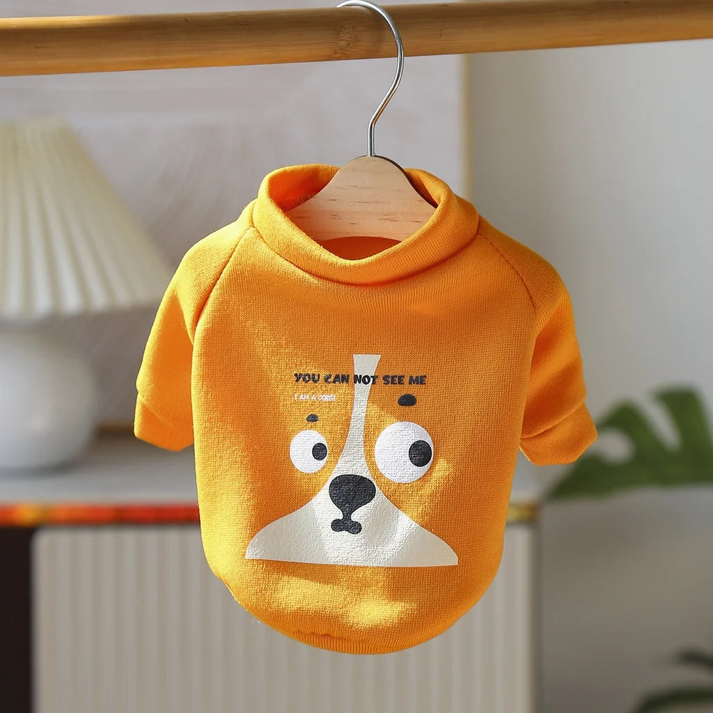 Cartoon Pet Sweater For Dogs And Cats Polyester Pullover