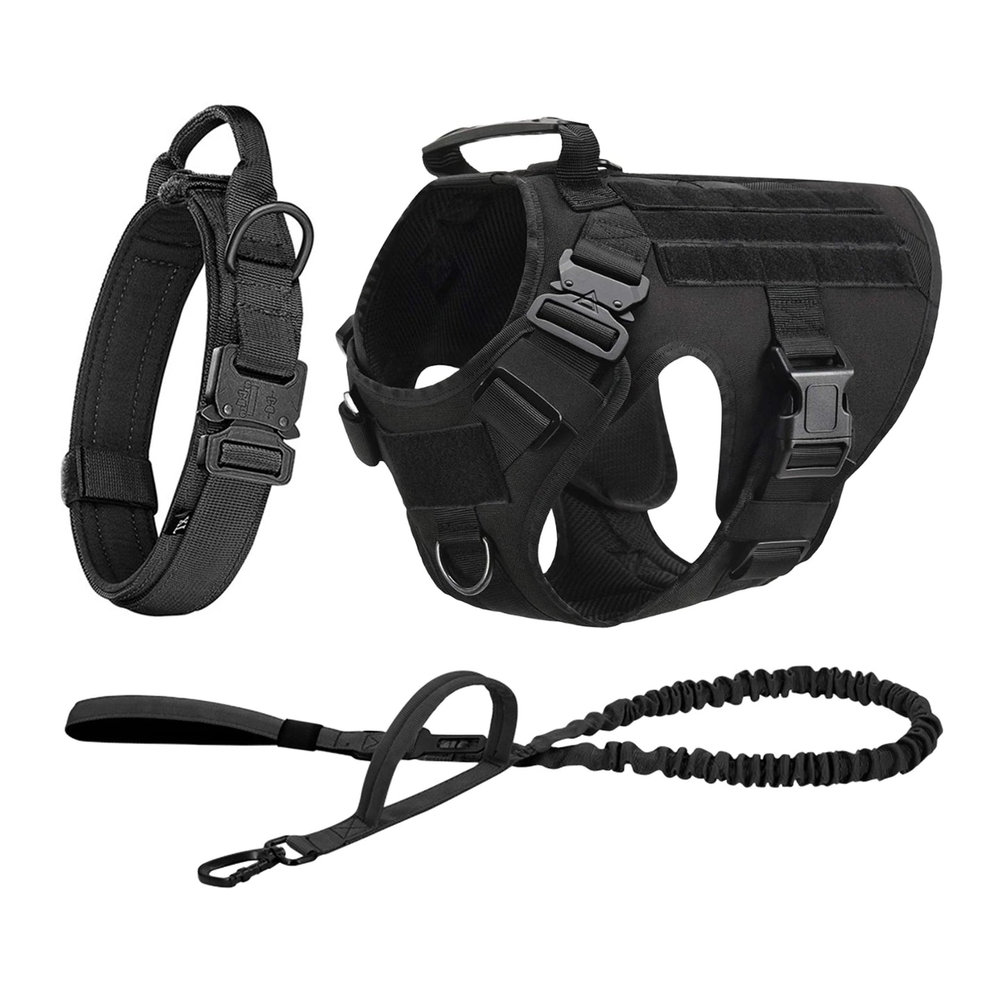 PETRAVEL CN Tactical Dog Harness Vest With Molle Pouches