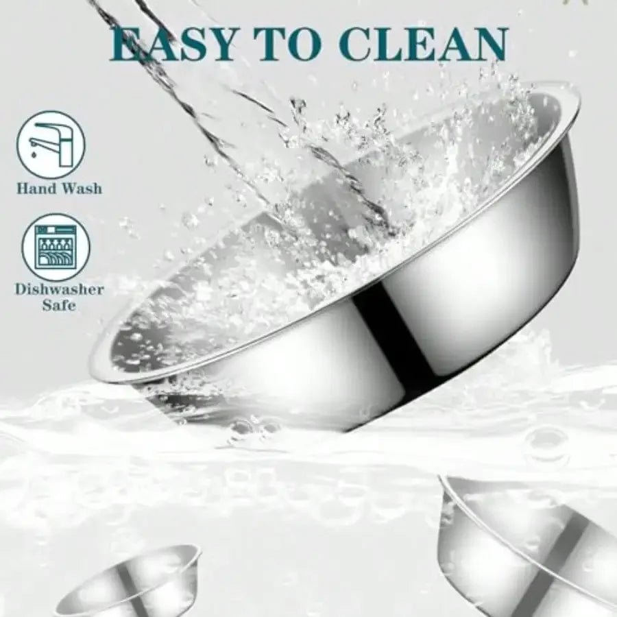 4 Pack Stainless Steel Cat Bowls For Indoor Cats Durable