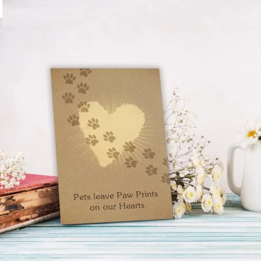 Pet Loss Sympathy Card For Dog And Cat Memorial Gift