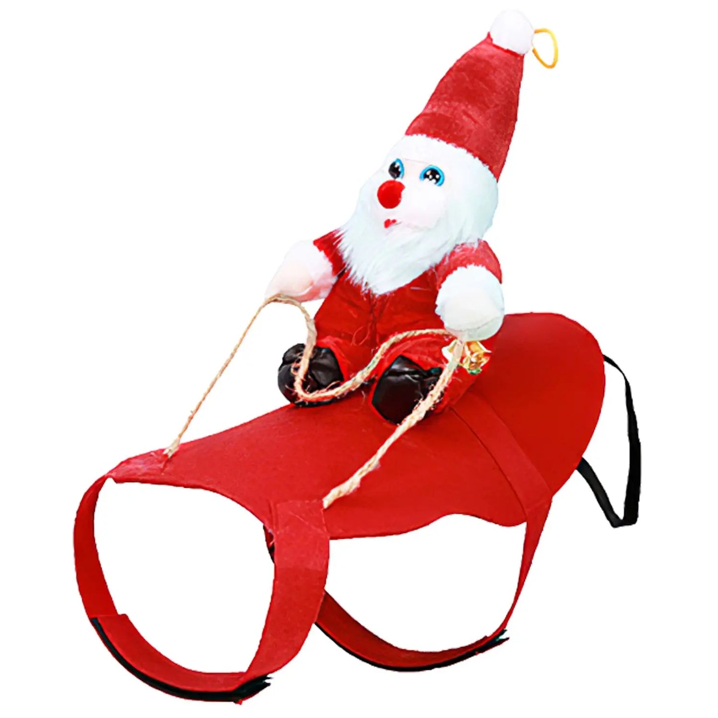 Hunan Pet Christmas Coat for Dogs Santa Bell Costume