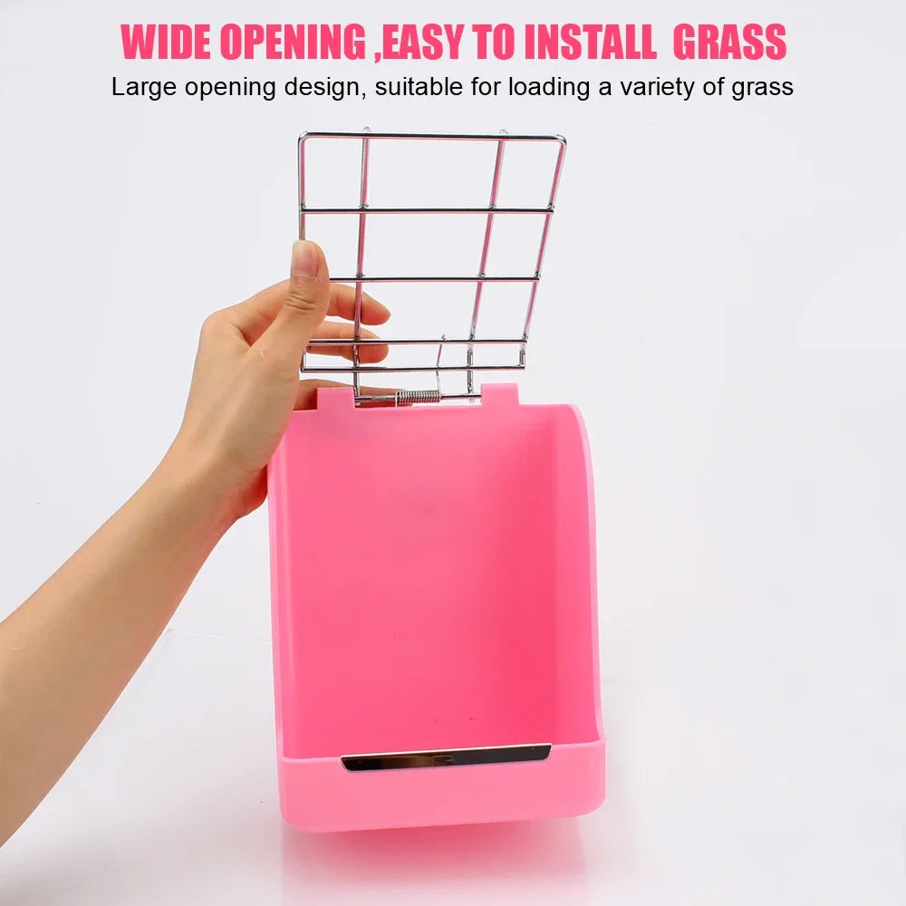 High-Concerned Rabbit Grass Frame Hay Feeder and Feeding Bowl