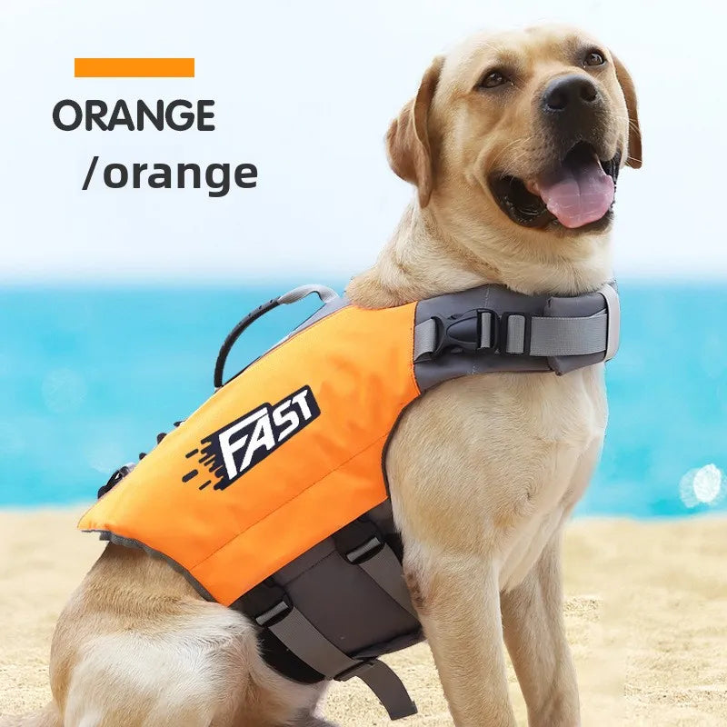 Dog Life Jacket Swimming Vest Reflective Adjustable For Water Safety