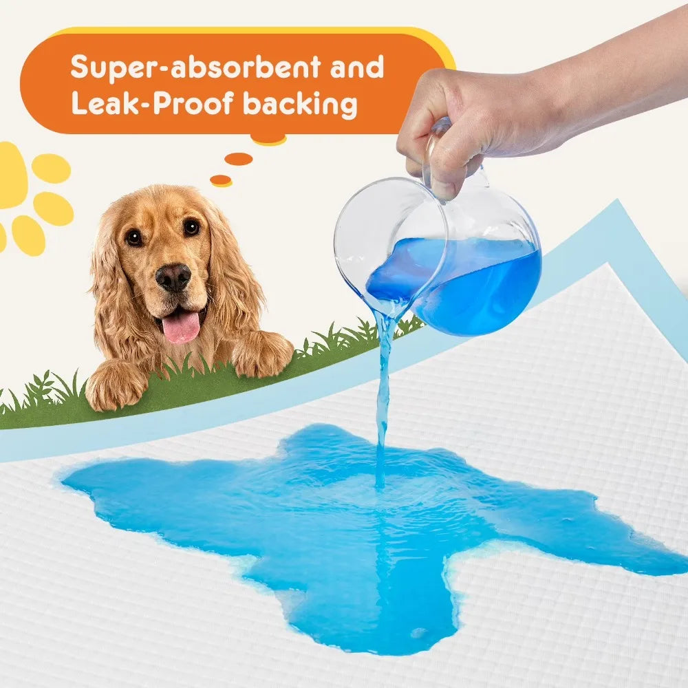 Disposable Puppy Training Pads Super Absorbent Leak Proof 100 Count