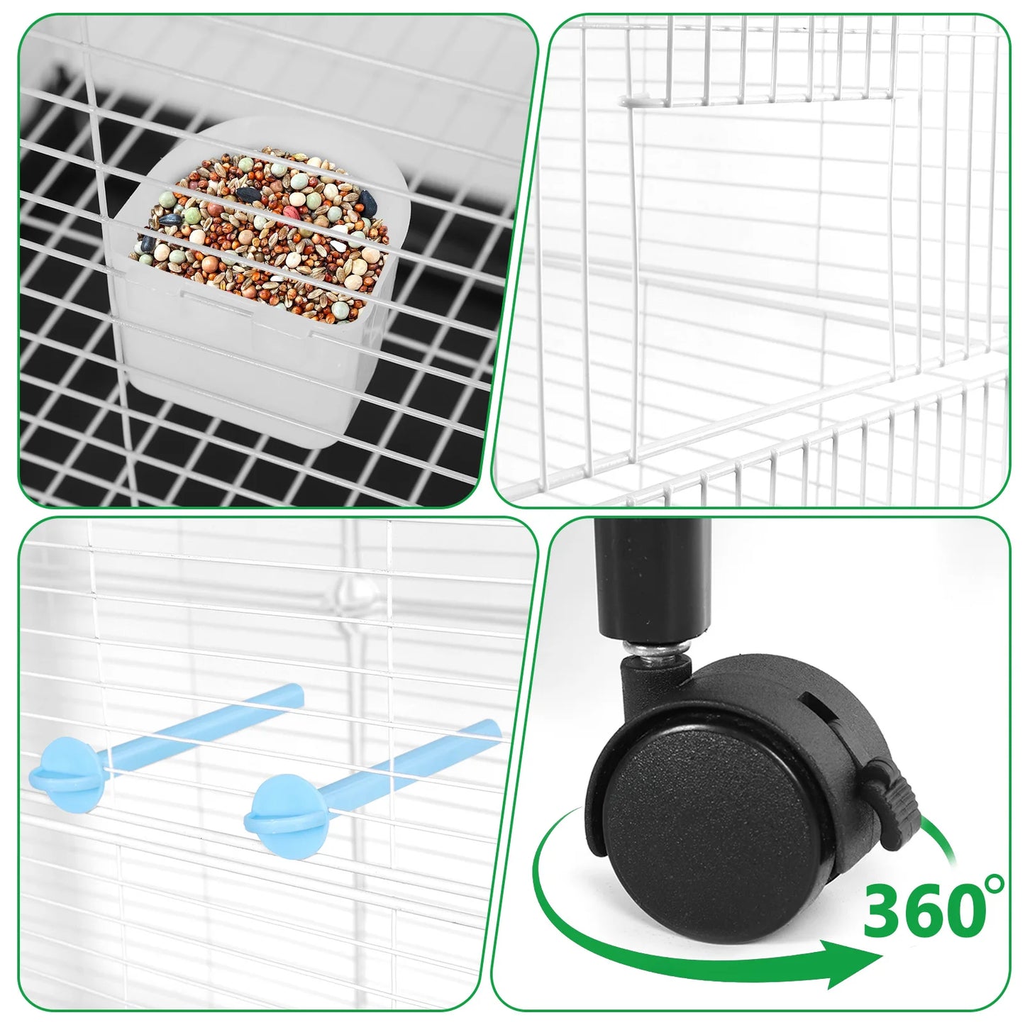 Bird Cage Parrot Cage Household Splash Proof Breeding Cage