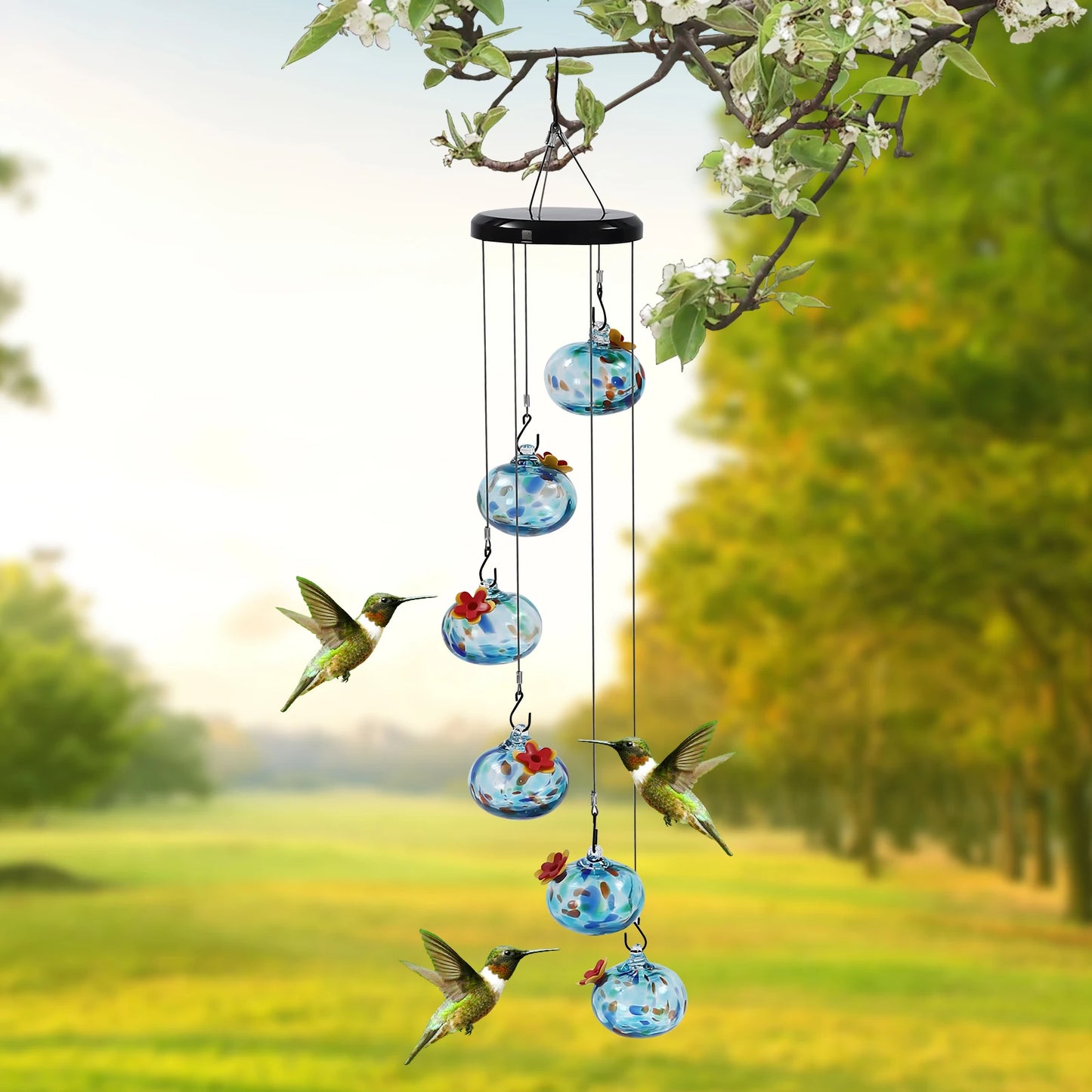 Hign-concerned Hummingbird Feeders Leak-Proof Glass Balls Outdoor Decor