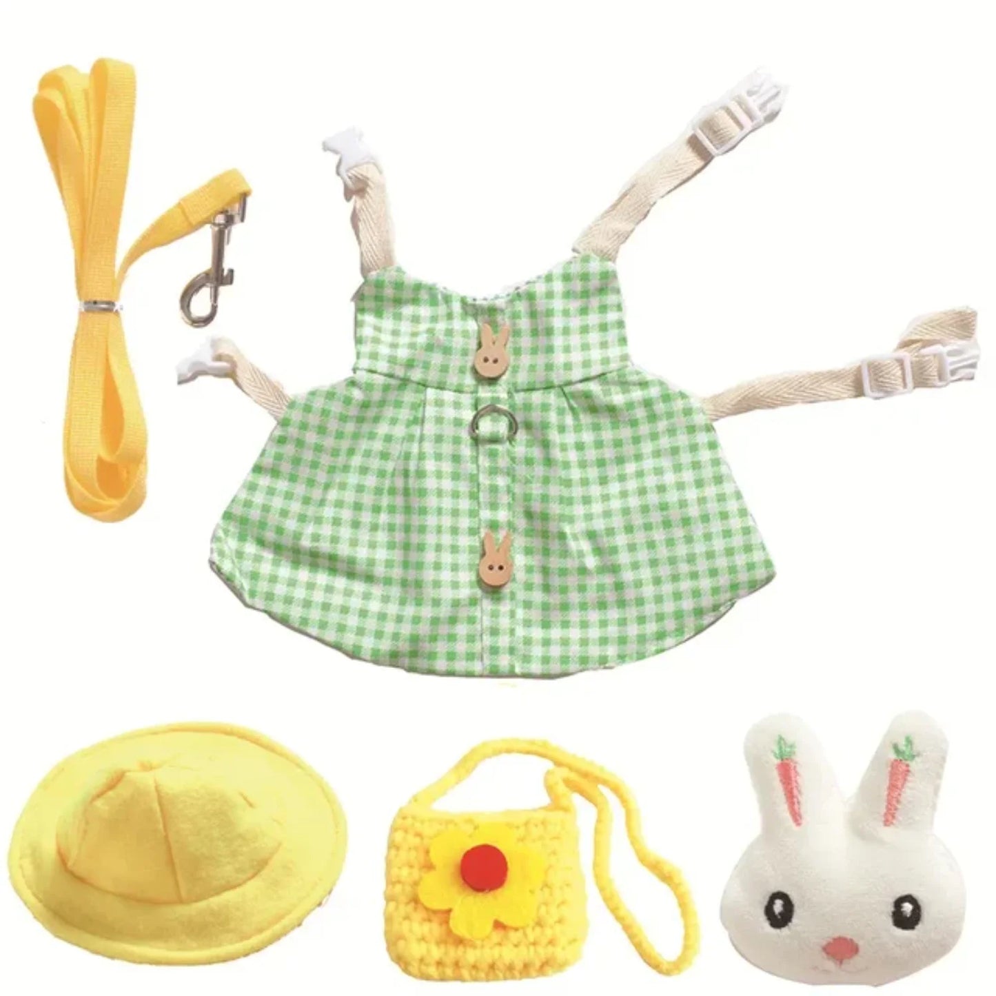 Small Animals Harness Leash Set For Guinea Pigs Rabbits Mice