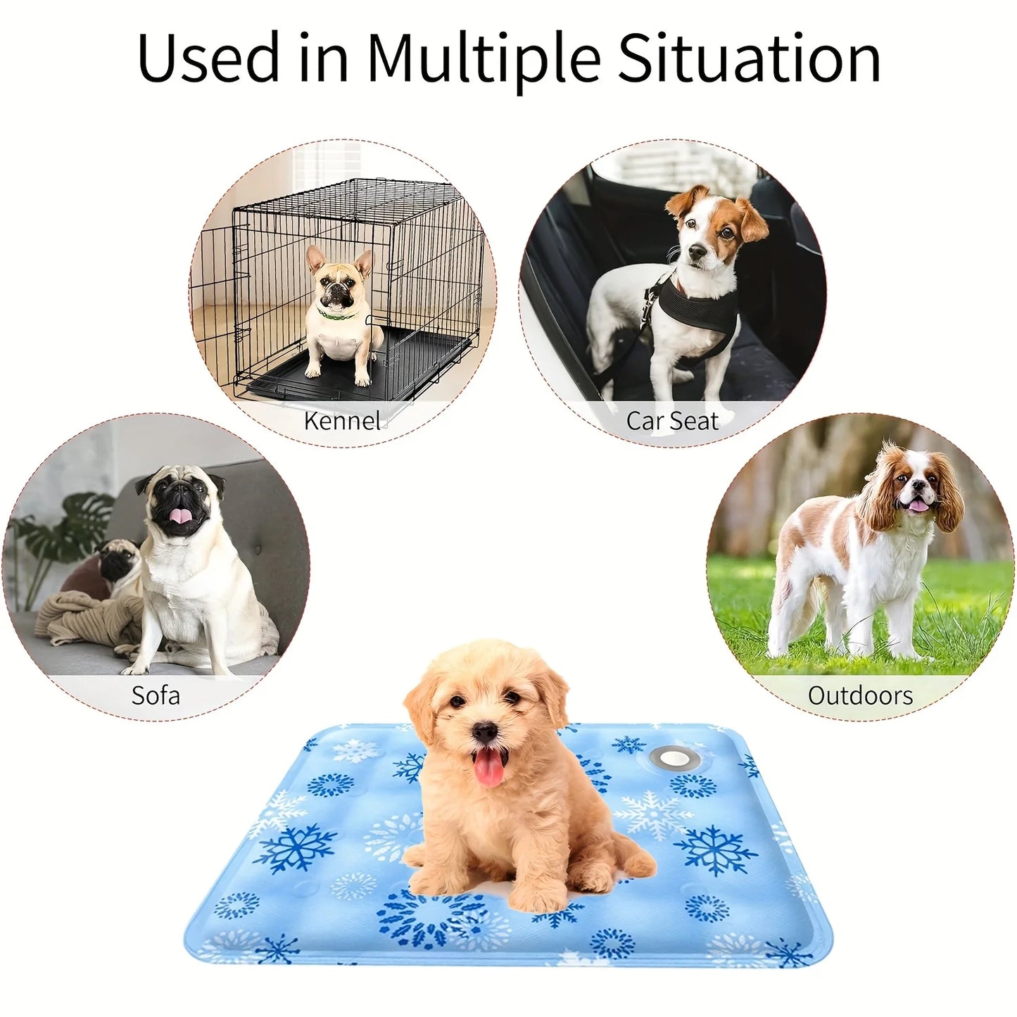 Pet Self Cooling Pad Bed For Dogs And Cats EasyToClean