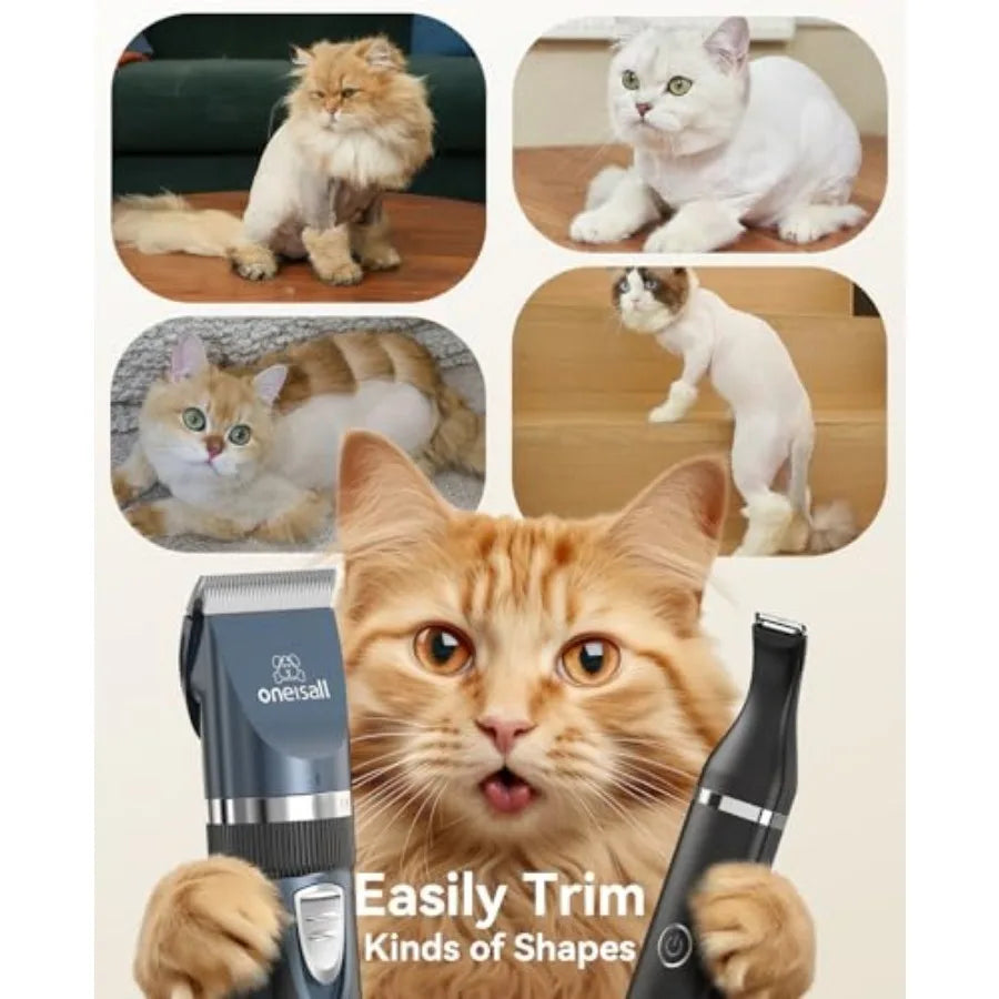 Cat Grooming Kit Clippers And Paw Trimmer For Matted Hair