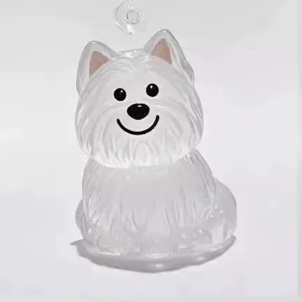 Cute Dog Hair Storage Keychain Plastic Transparent Fur Box