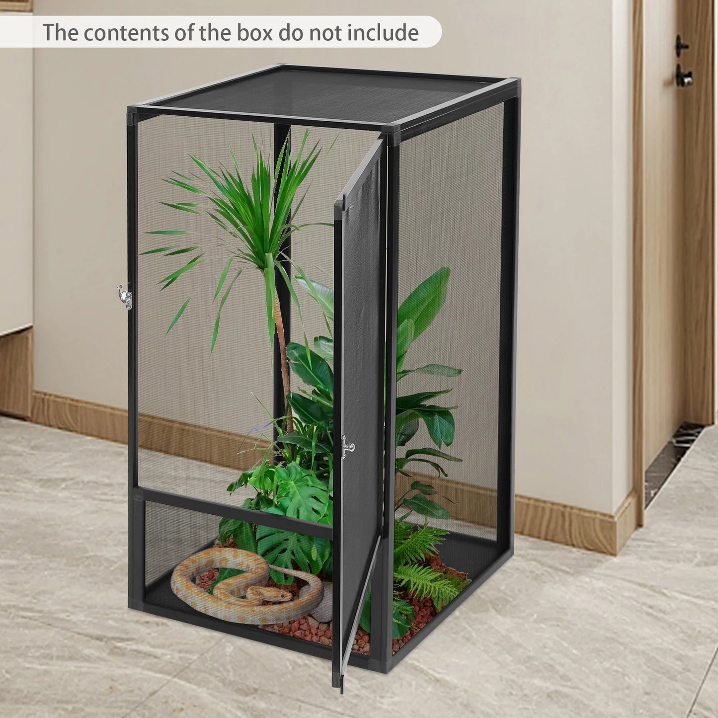 Tall Glass Reptile Terrarium Geckos Snakes Lizards Chameleons