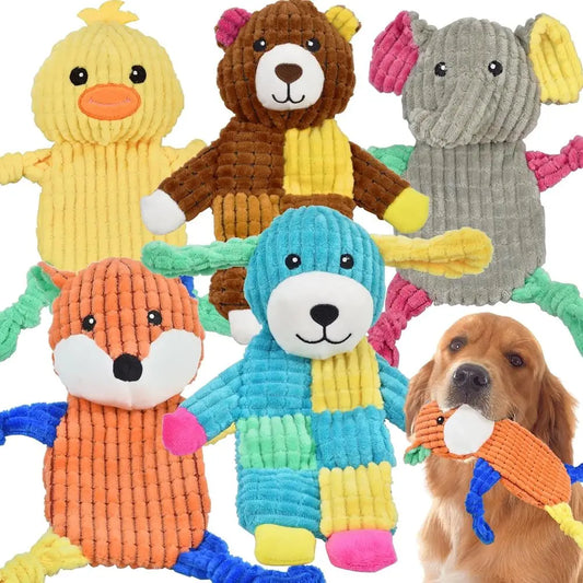 5 Pack Squeaky Dog Toys Bundle Crinkle Toys For Dogs