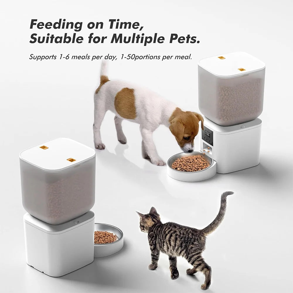 Nityers Cat Feeder With Key Control And Voice Recorder