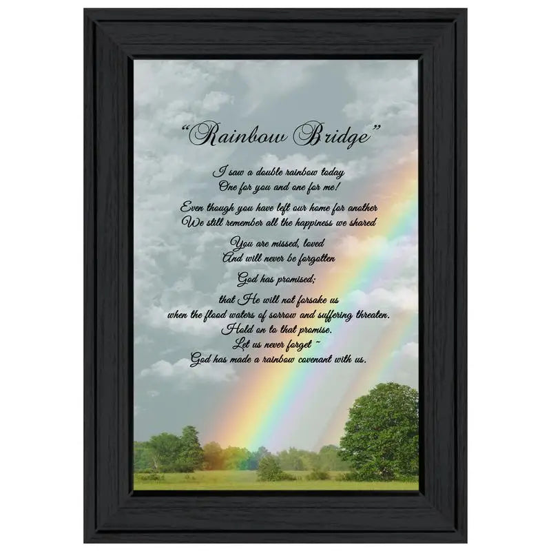 Rainbow Bridge Framed Print Ready to Hang Wall Art