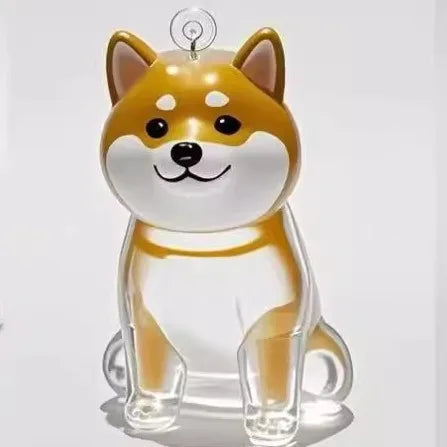 Cute Dog Hair Storage Keychain Plastic Transparent Fur Box