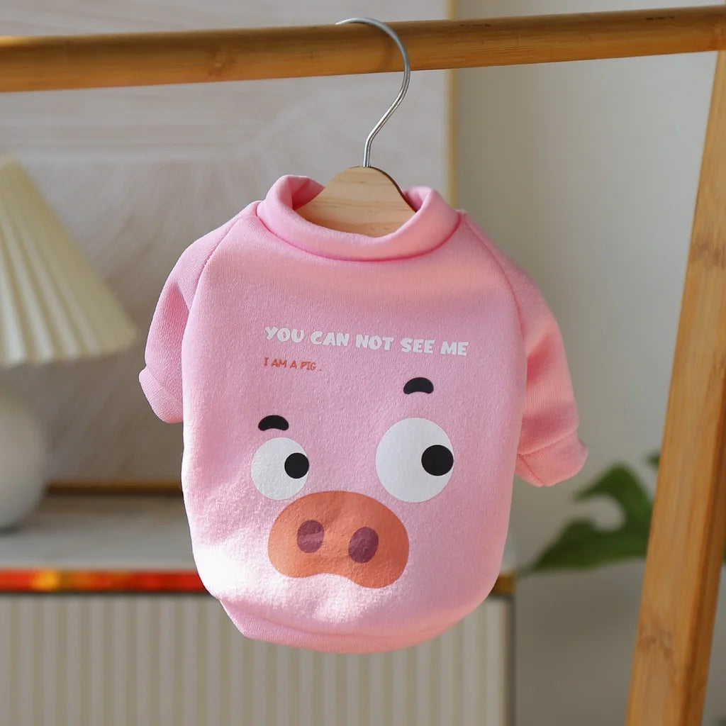 Cartoon Pet Sweater For Dogs And Cats Polyester Pullover