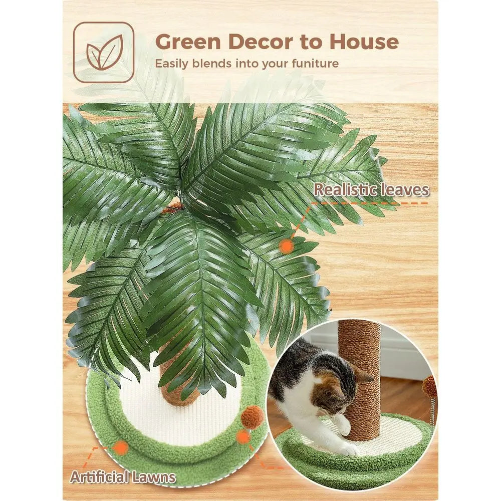 XMSJ Cactus Cat Tree For Indoor Cats With Scratching Post