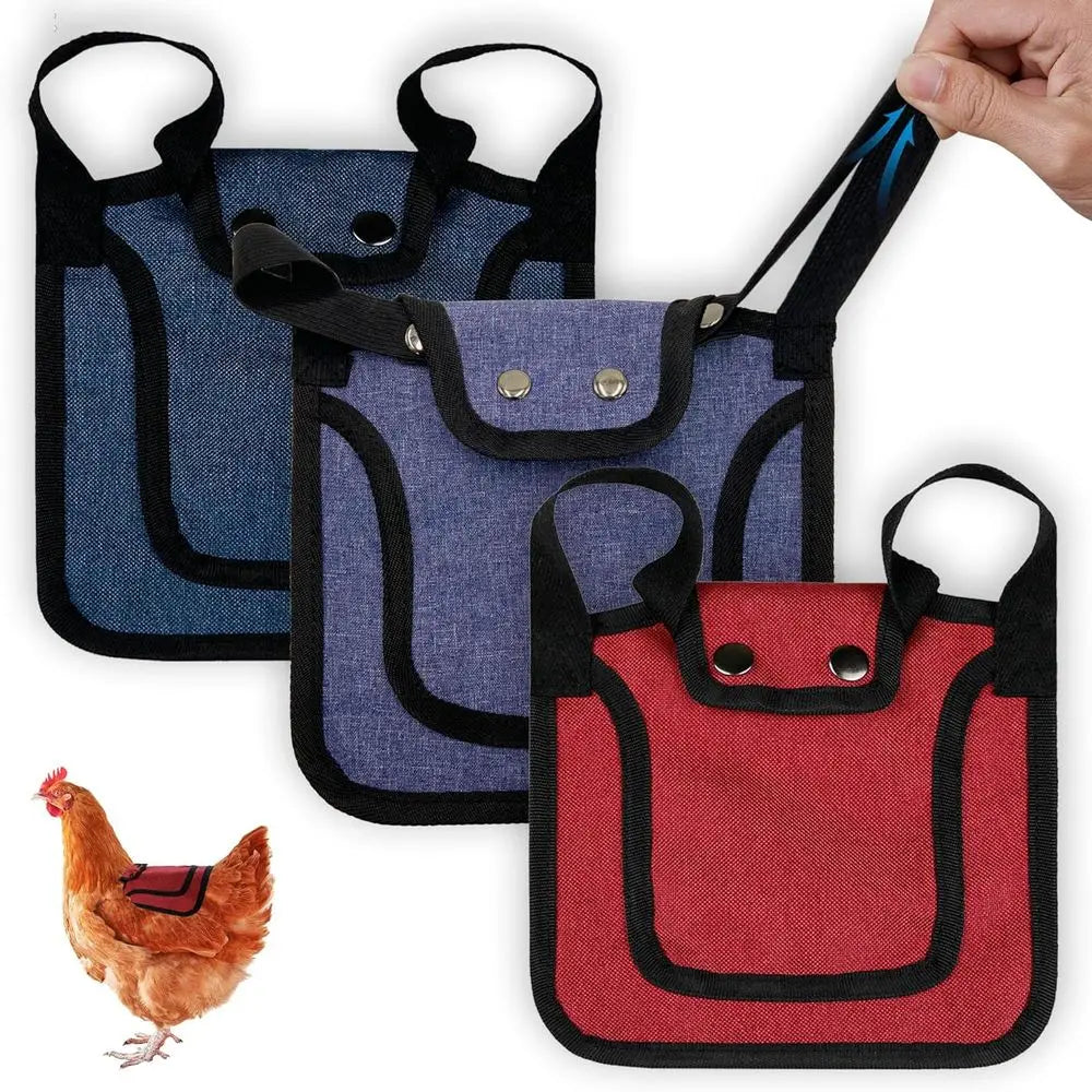 Three Piece Chicken Suit Set With Stretchy Straps Hen Protector