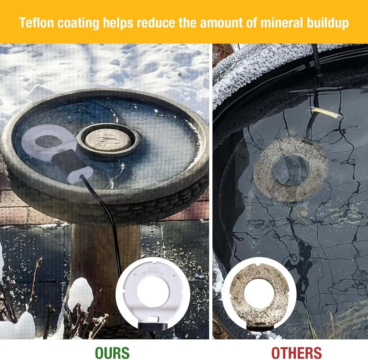 Farm Animals Stock Tank Heater 250W 500W Cast Aluminum