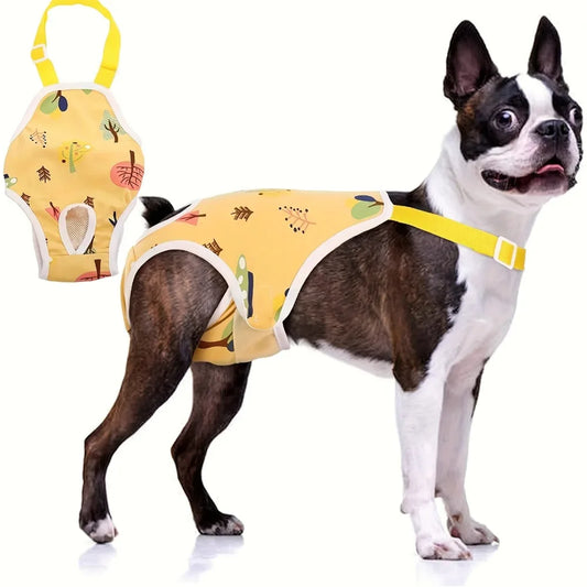 Reusable Female Dog Diapers Adjustable Mesh Pants For Heat Incontinence
