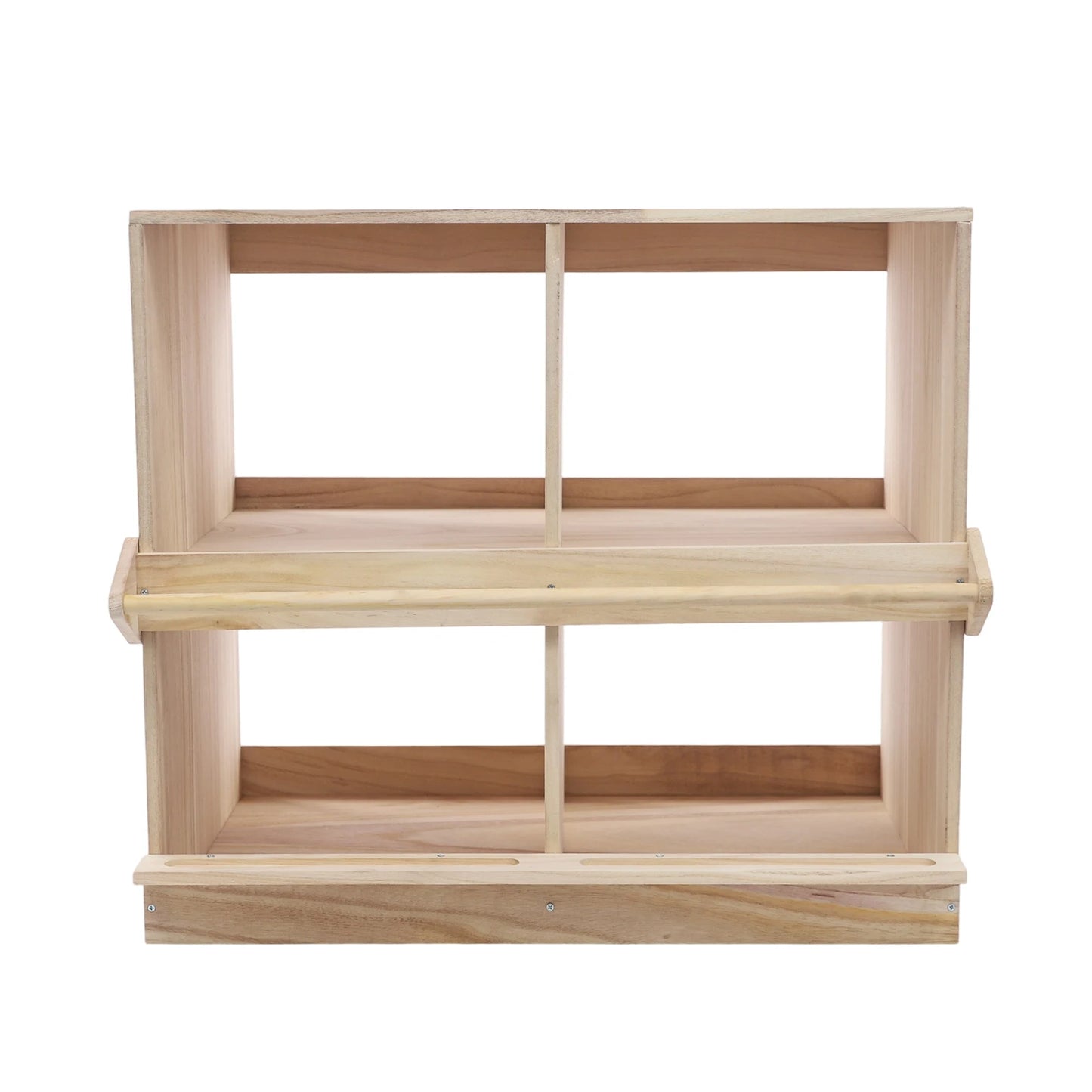 Color Four Compartment Wooden Chicken Nesting Box Anti Roll Guard