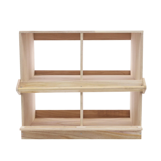 Color Four Compartment Wooden Chicken Nesting Box Anti Roll Guard