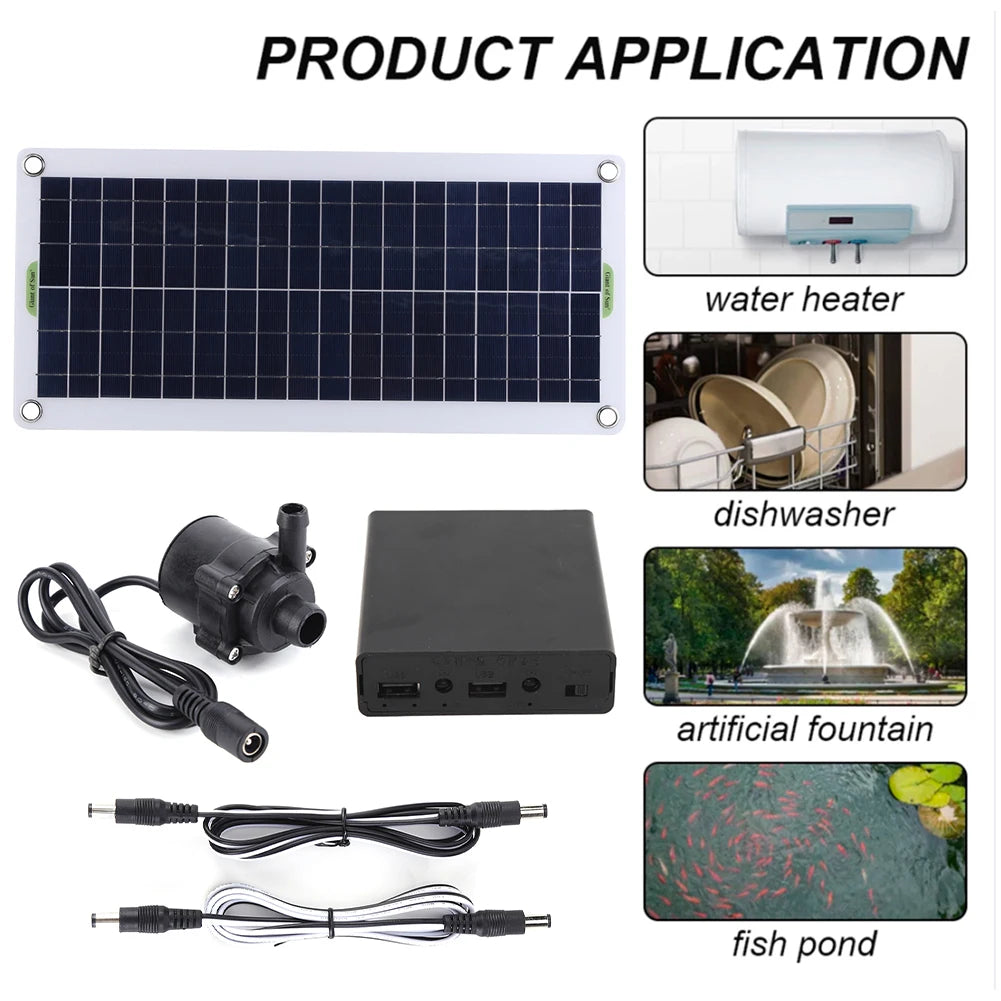 Shunmaii Solar Fountain Pump Kit for Garden Aquarium Tank