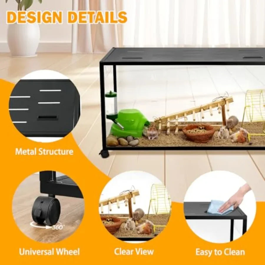 Guangdong 360 Viewing Metal Hamster Cage With Top Access And Easy Assembly For Small Pets