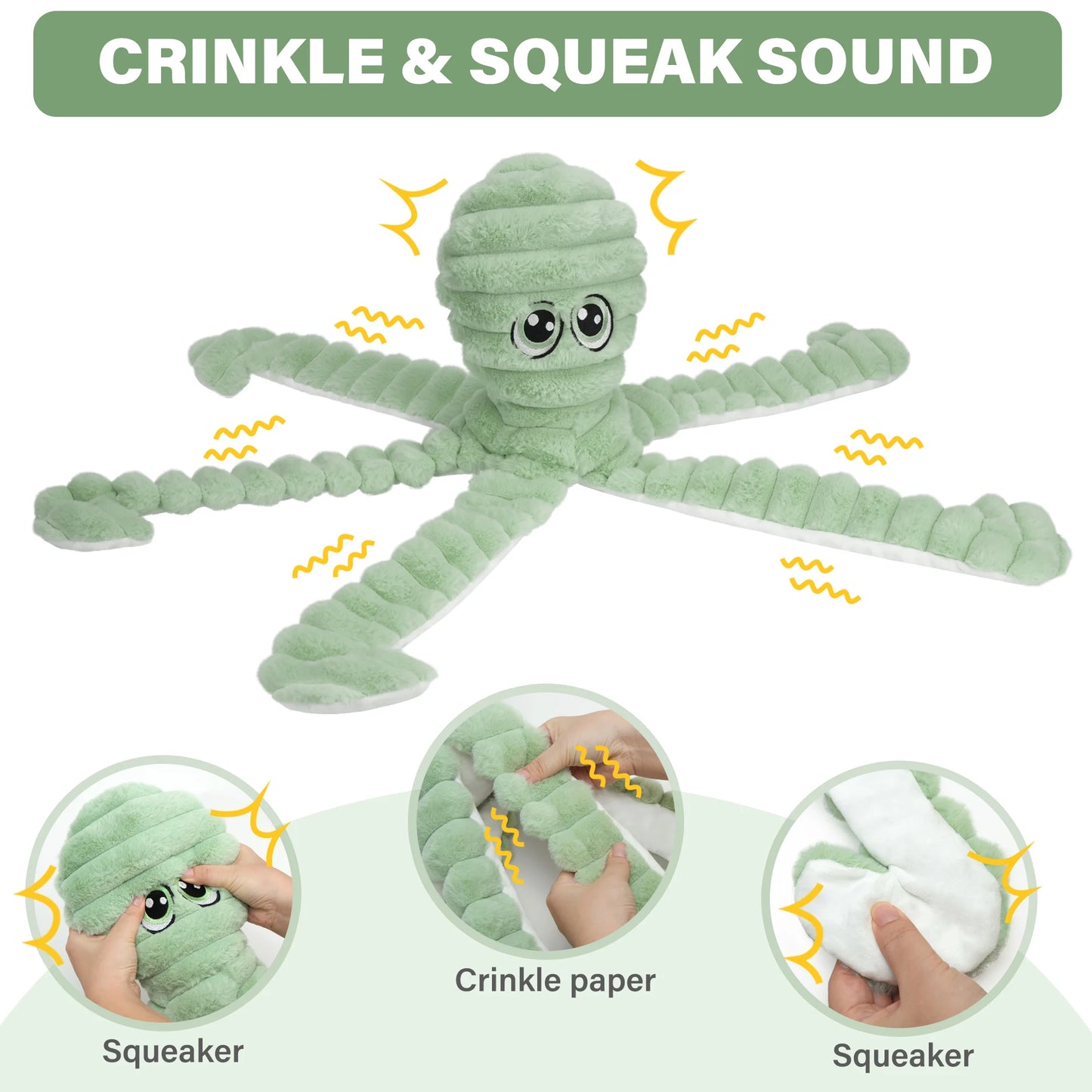 Pet Grinding Teeth Squeaky Plush Interactive Toy For Dogs