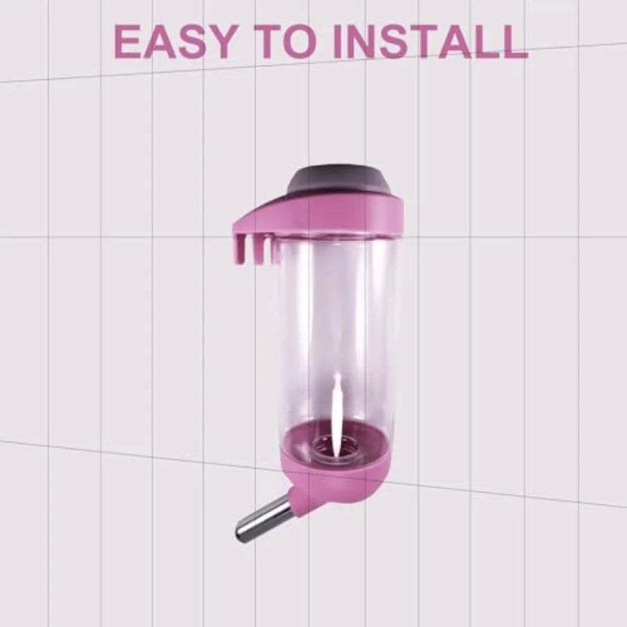 Dog Crate Water Bottle No Drip Kennel Pet Water Dispenser