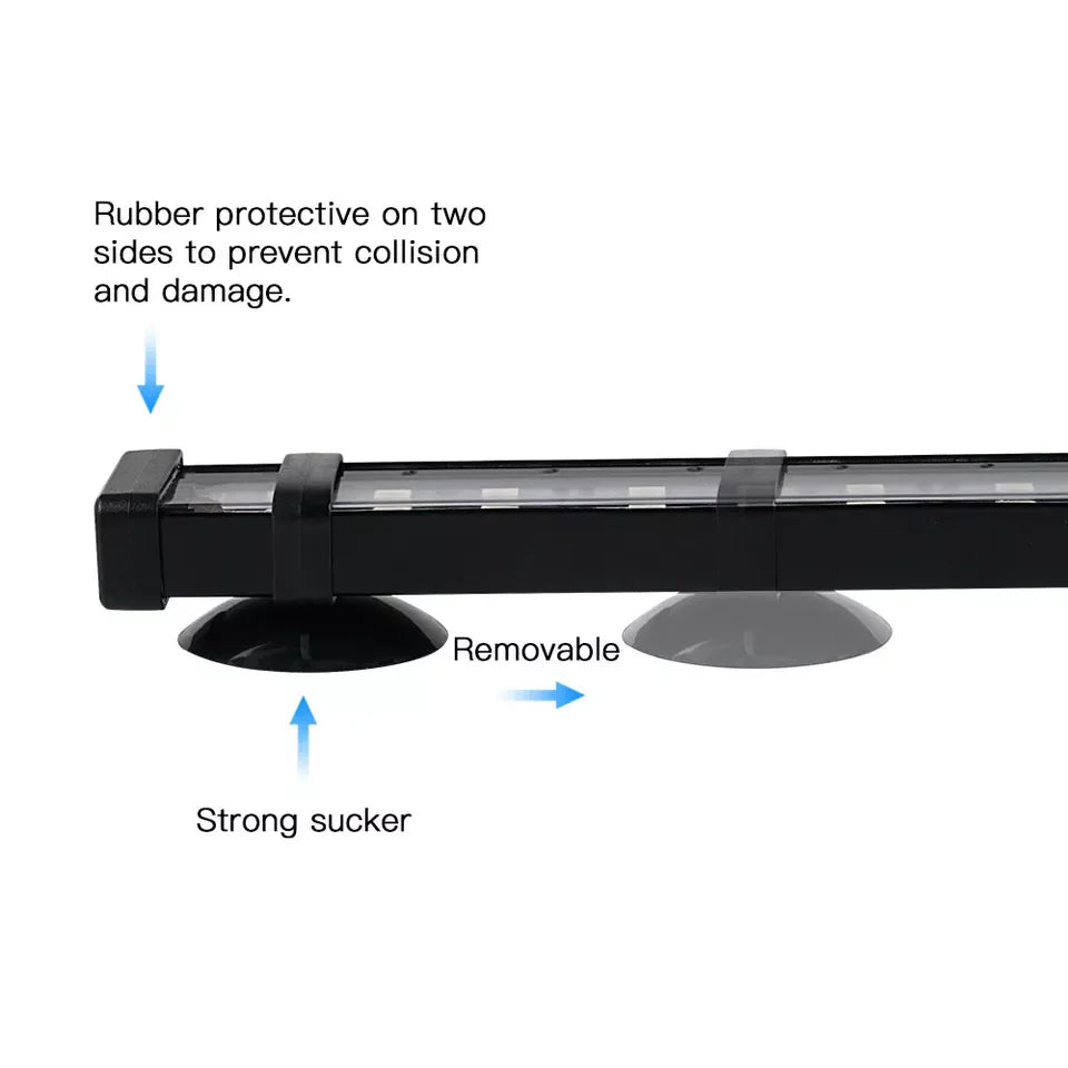 Bulb Aquarium Underwater RGB LED Light With Remote And Air Bubble Effect For Fish Tanks