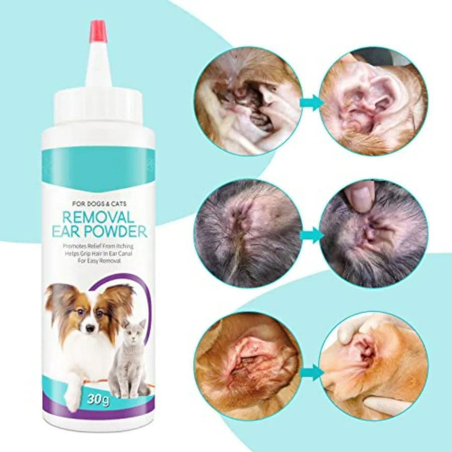 Dog Ear Cleaner Powder For Cats And Dogs Ear Relief