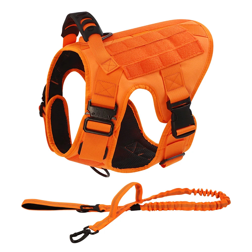 PETRAVEL Military Camouflage Dog Harness for Training