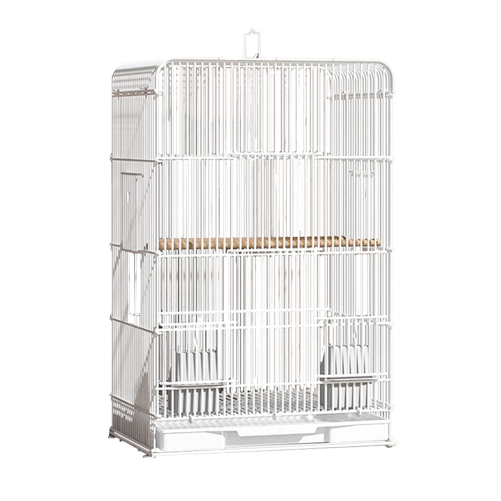 Wrought Iron Bird Cage Parrot Carrier Removable Tray