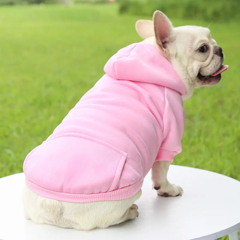 Dog Winter Hooded Sweatshirt For Pets And Cats Warm Coat
