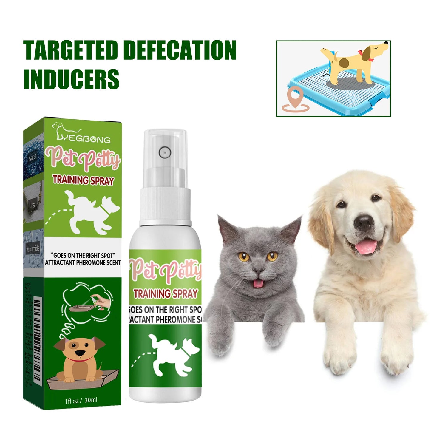 YEGBONG Pet Positioning Defecation Inducer Training Spray