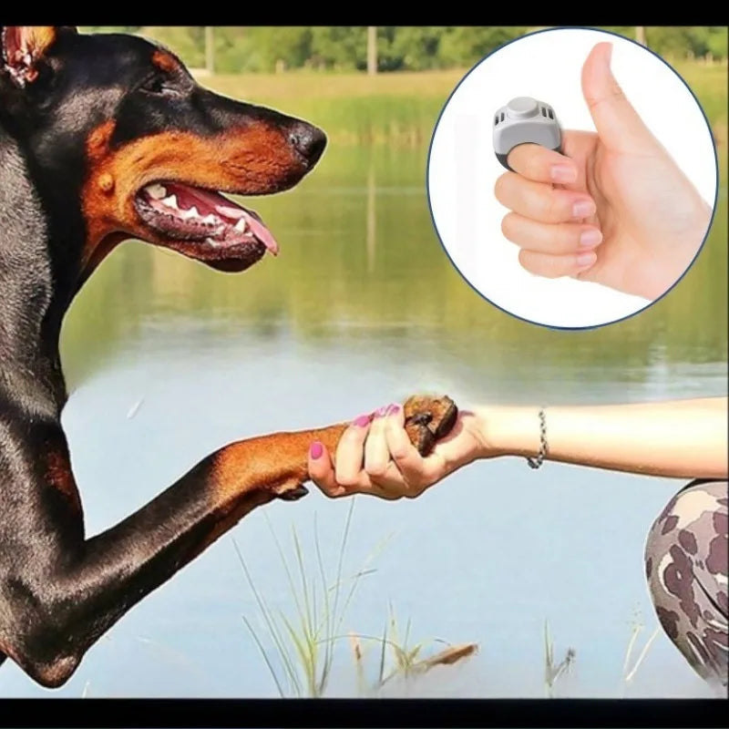 Pet Clicker Ring Dog Cat Horse Bird Training Clicker
