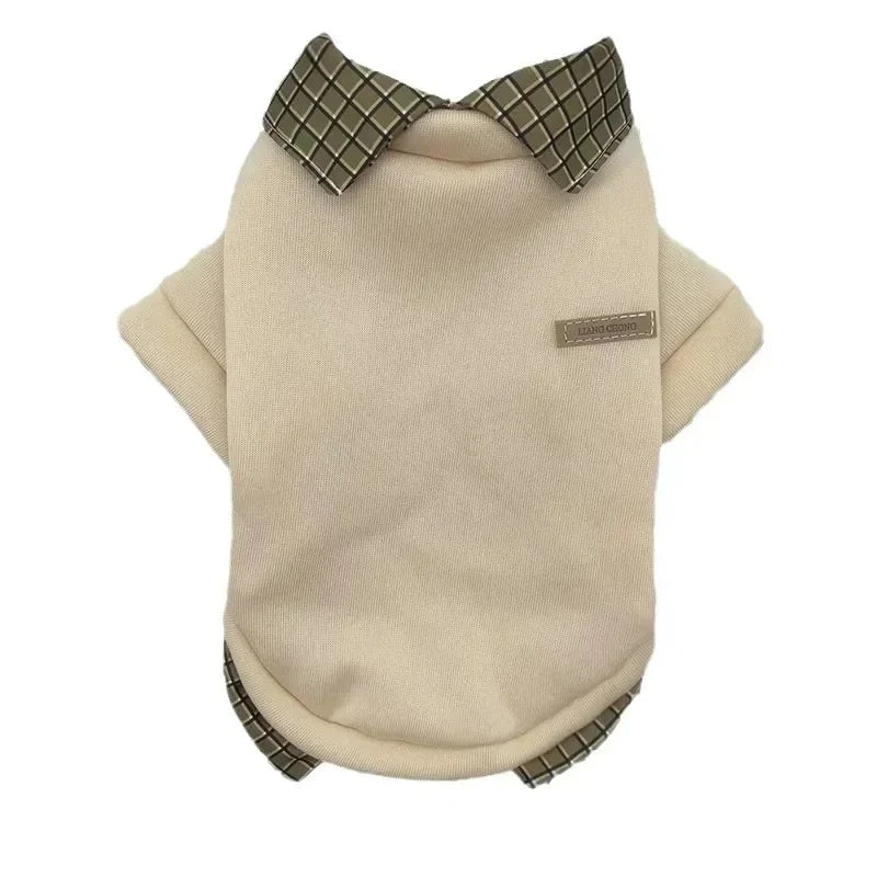 Pet Dog Warm Winter Hoodie Patchwork Jacket For Small Dogs
